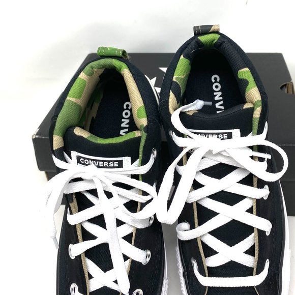 Converse CTAS STREET MID Top Canvas Black Camo Wmn - Picture 4 of 10